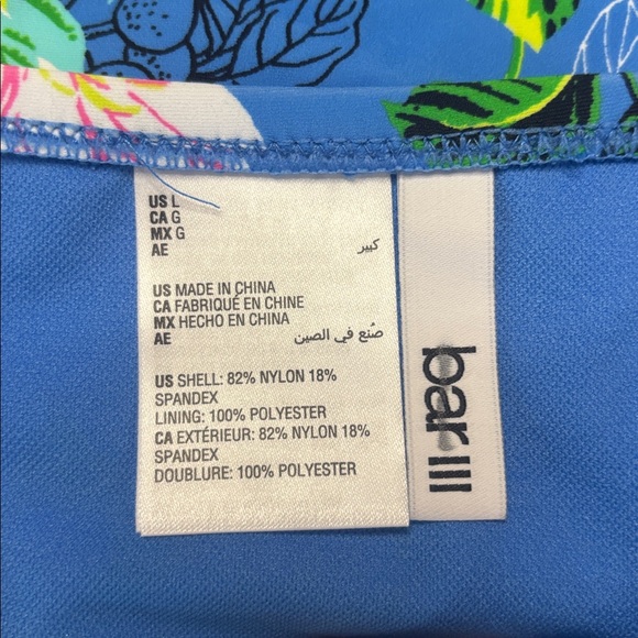 Bar III New 
Women’s Tropical- Print Shirred - Side Hipser Bikini Bottom - Picture 10 of 11